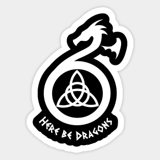 Here be dragons Sticker